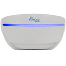 Modern wall-mounted indoor fly trap with sleek white design and LED UV light