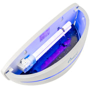 The glue board inside the fly trap with LED UV light sticky the bugs