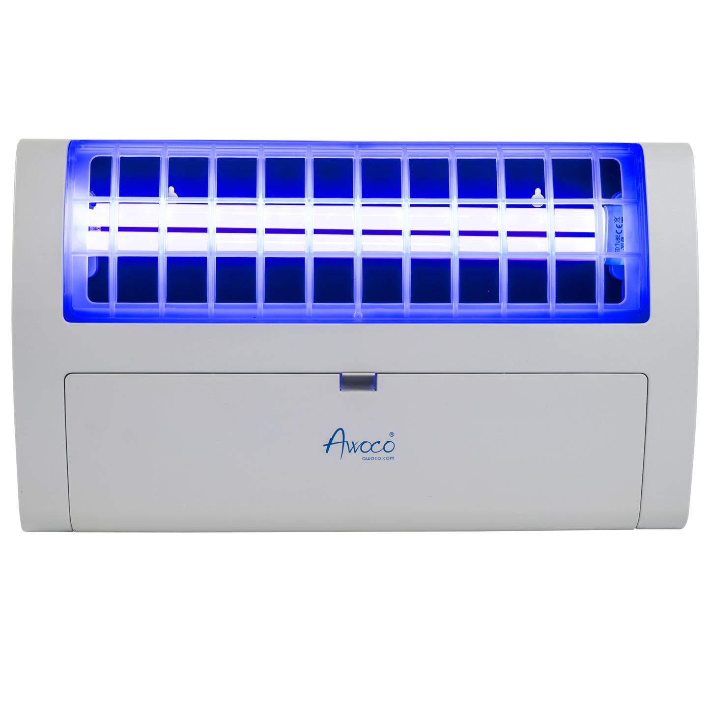 An Awoco branded LED wall mount sticky fly trap lamp with LED UV light