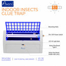 Indoor insects glue trap, replaceable glue boards, easy to install and operate, with LED 13W UV light