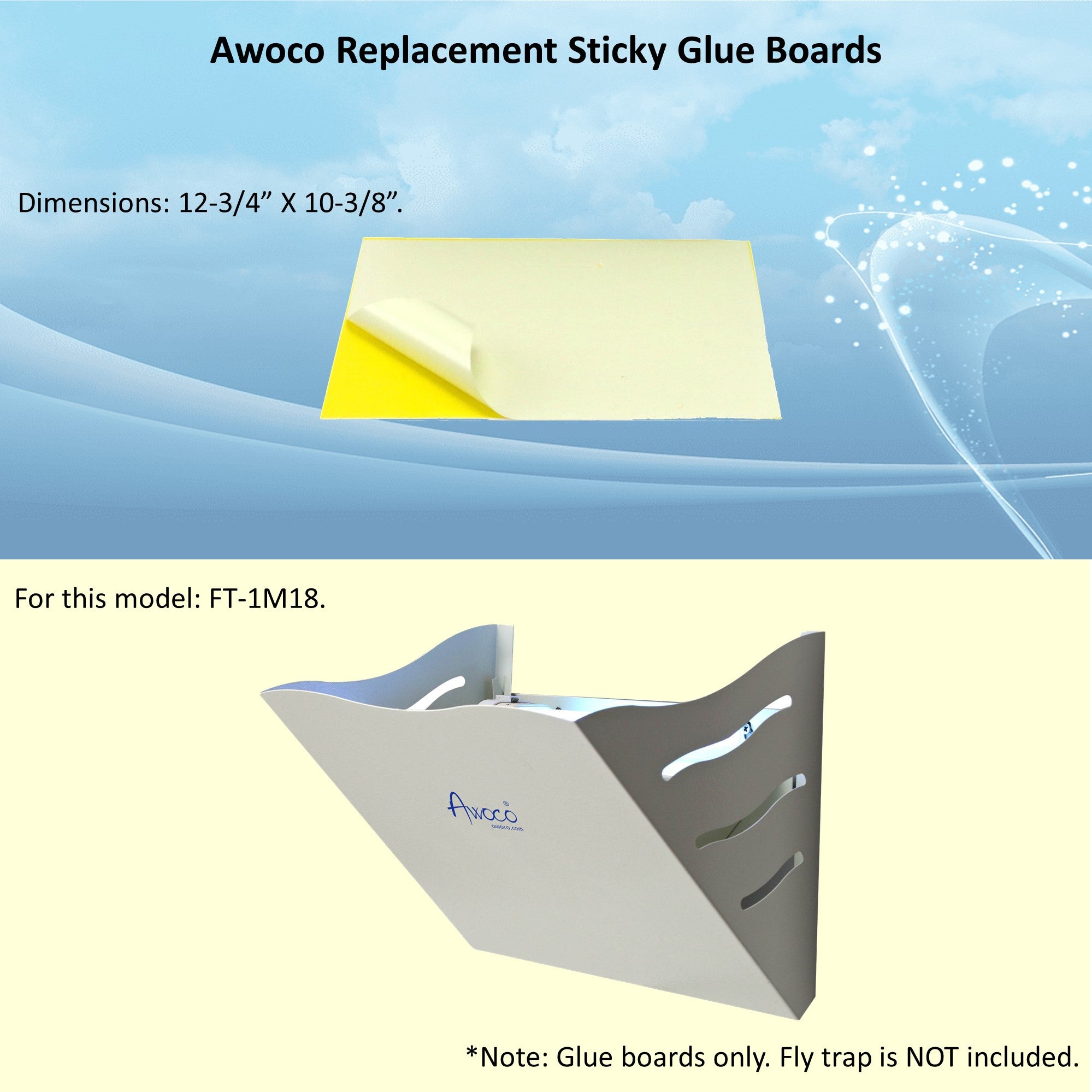 Awoco replacement sticky glue boards for model FT-1M18