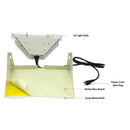 UV light bulb, power cord with plug, sticky glue board, lamp metal shell