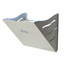 Modern wall-mounted indoor fly trap with sleek white design and LED UV light
