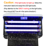 Follow the instruction if the light bulbs not light up.
