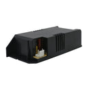 A black 18 W replacement ballast for fly traps with a visible wiring connector.