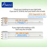 LED 5W UV light, marking LED TUBE PL-18L/BL