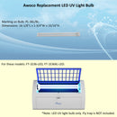 Awoco replacement LED UV light bulb, PL-36L/BL, for FT-1E36-LED and FT-1E36XL-LED models