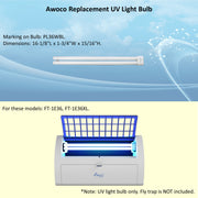 Awoco replacement UV light bulb, marking on bulb PL36WBL, for FT-1E36 and FT-1E36XL