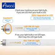LED 5W UV light marking: Led tube L15T8/BL 