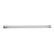 An LED UV light bulb designed for a wall mount sticky fly trap lamp.