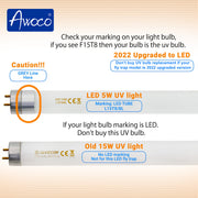 LED 5W UV light, marking: LED TUBE L15T8/BL