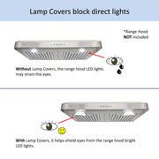 Lamp covers block direct lights