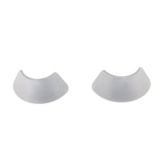 Two white lamp covers designed to shield eyes from the glare of LED lights.