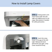 How to install lamp covers