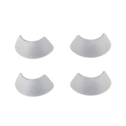 Two white lamp covers designed to shield eyes from the glare of LED lights.