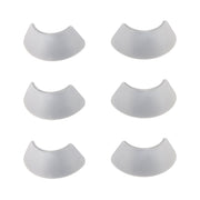 Two white lamp covers designed to shield eyes from the glare of LED lights.