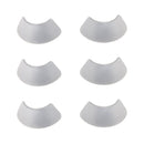 Two white lamp covers designed to shield eyes from the glare of LED lights.