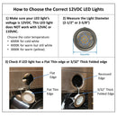 How to choose the correct 12VDC LED lights